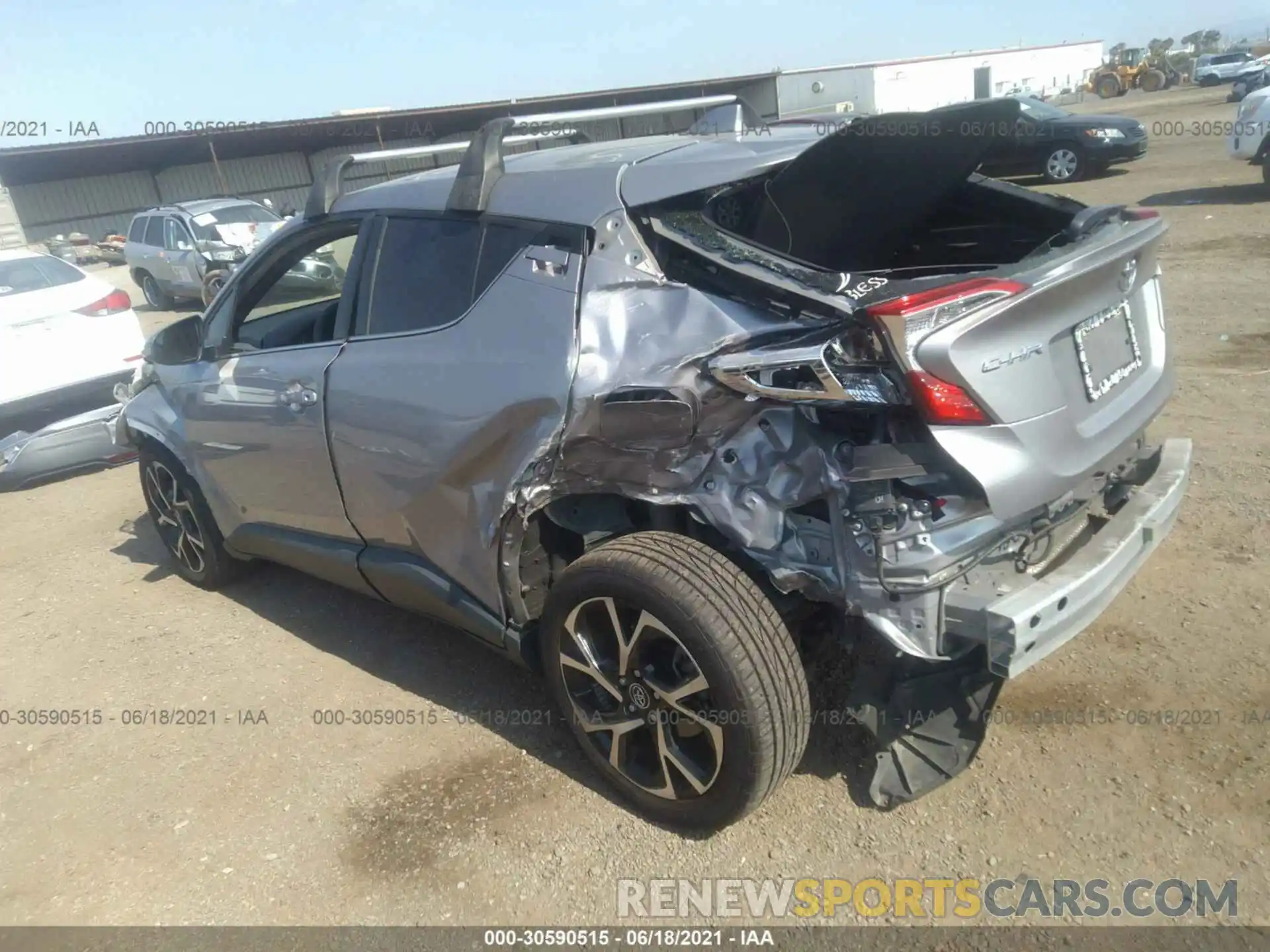 3 Photograph of a damaged car JTNKHMBX8K1043688 TOYOTA C-HR 2019