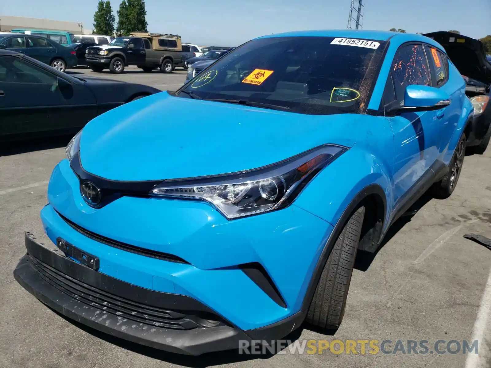 2 Фотография поврежденного автомобиля JTNKHMBX8K1043772 TOYOTA C-HR 2019