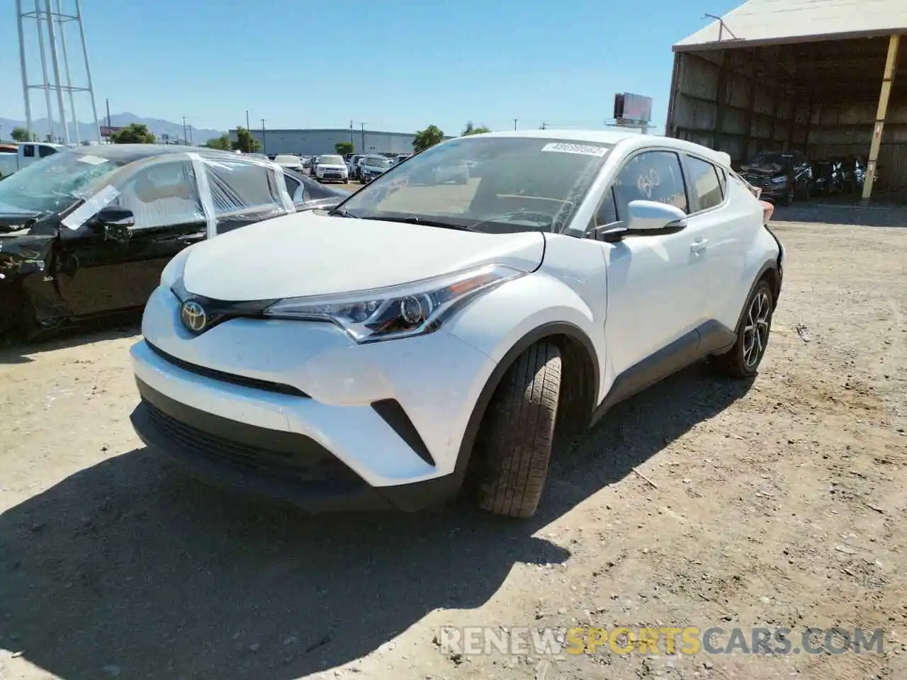 2 Photograph of a damaged car JTNKHMBX8K1044209 TOYOTA C-HR 2019