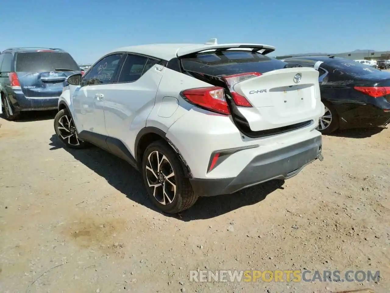 3 Photograph of a damaged car JTNKHMBX8K1044209 TOYOTA C-HR 2019