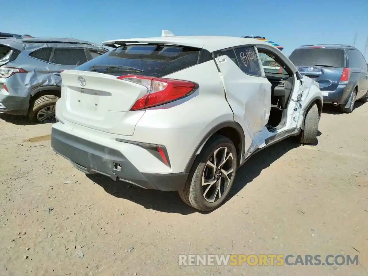 4 Photograph of a damaged car JTNKHMBX8K1044209 TOYOTA C-HR 2019