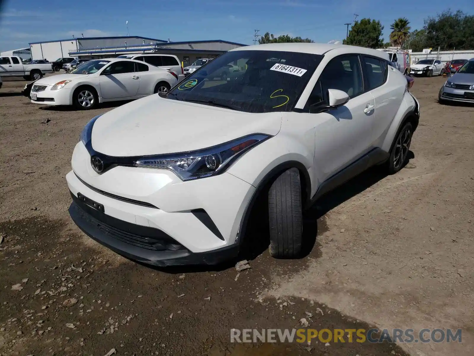 2 Photograph of a damaged car JTNKHMBX8K1044601 TOYOTA C-HR 2019