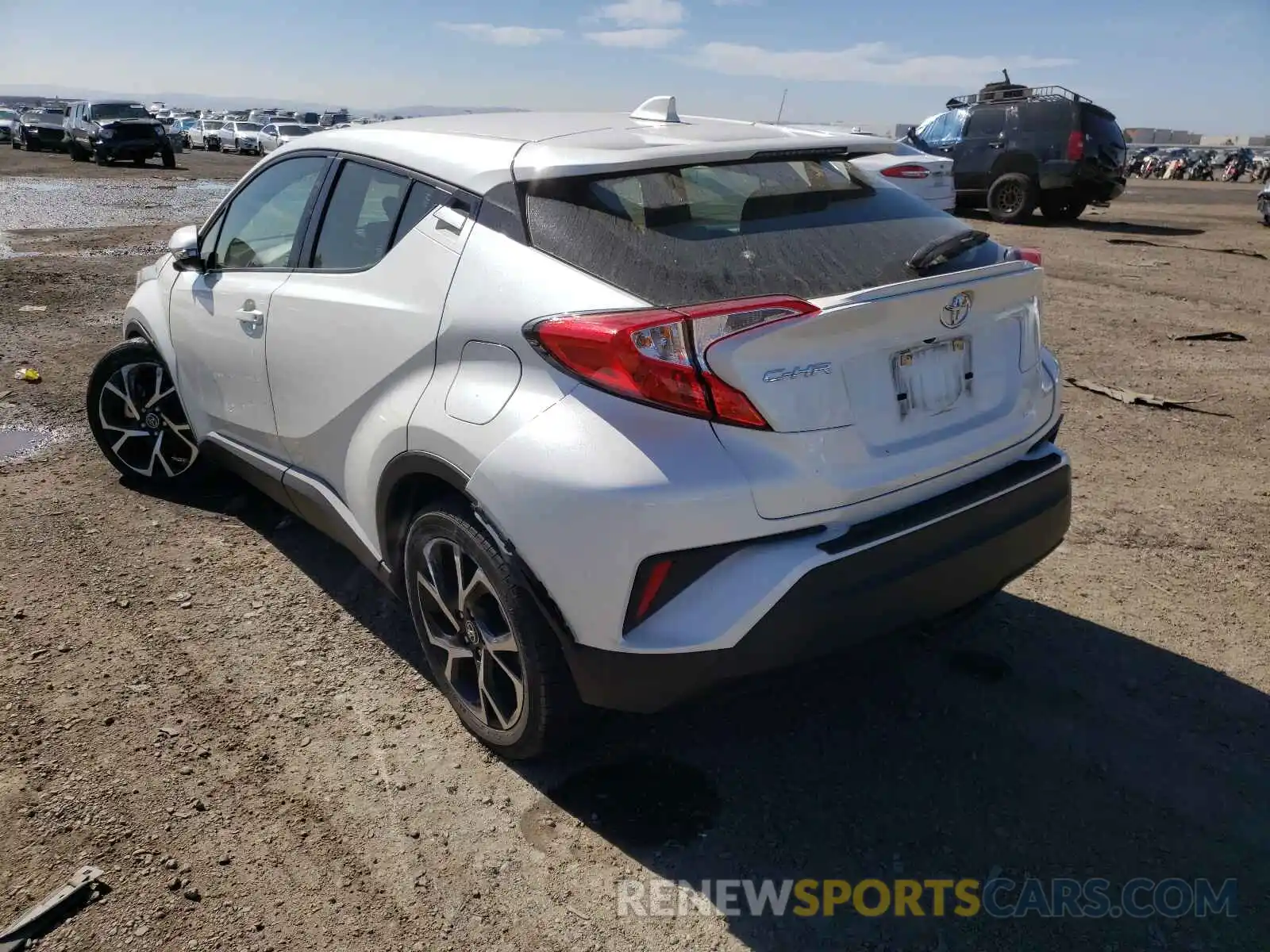 3 Photograph of a damaged car JTNKHMBX8K1044601 TOYOTA C-HR 2019