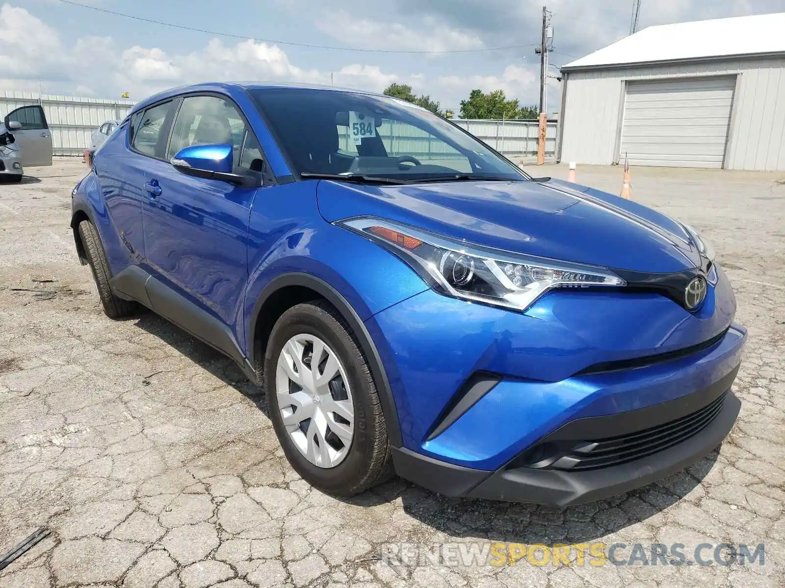 1 Photograph of a damaged car JTNKHMBX8K1047983 TOYOTA C-HR 2019