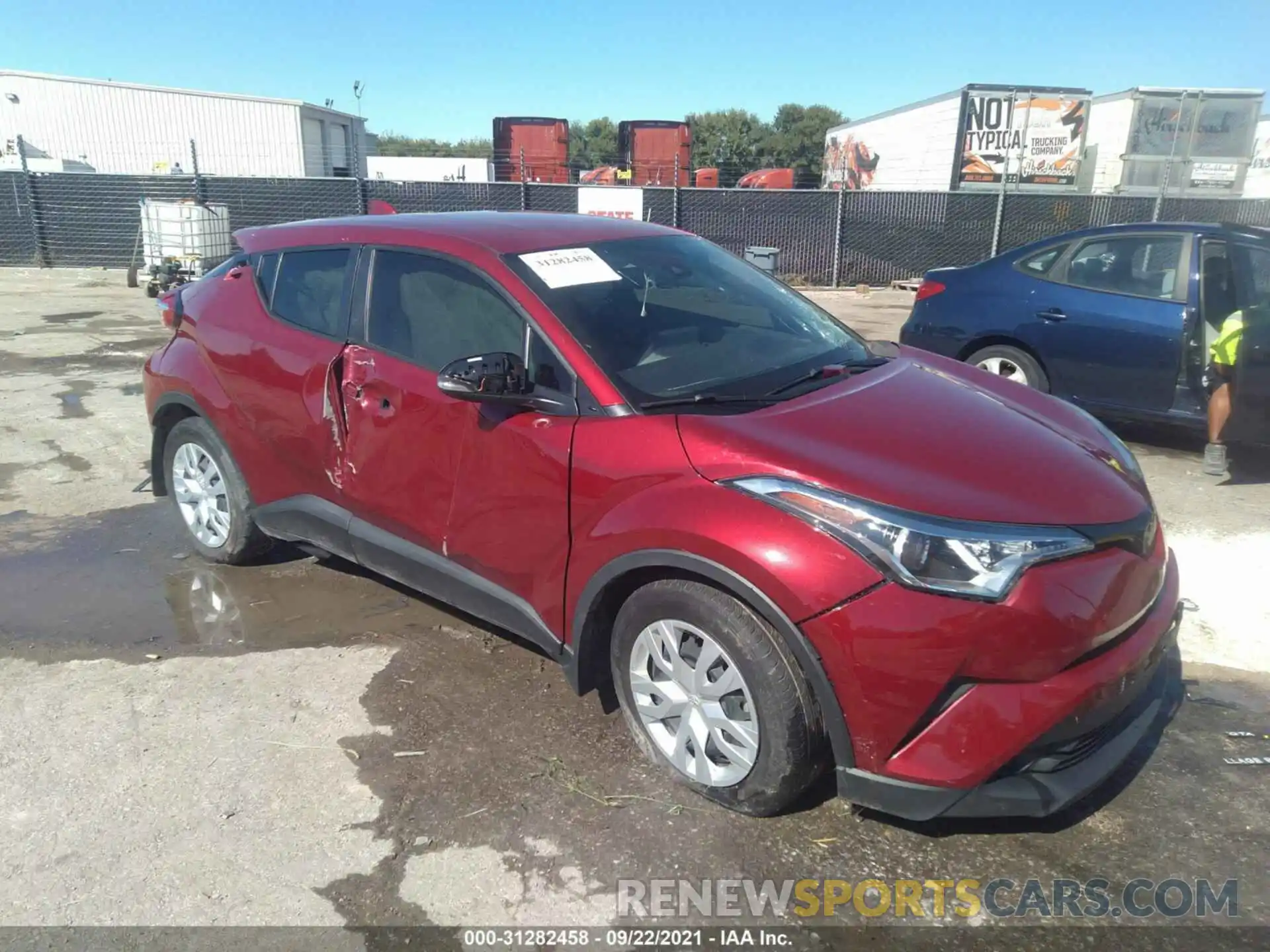 1 Photograph of a damaged car JTNKHMBX8K1048650 TOYOTA C-HR 2019