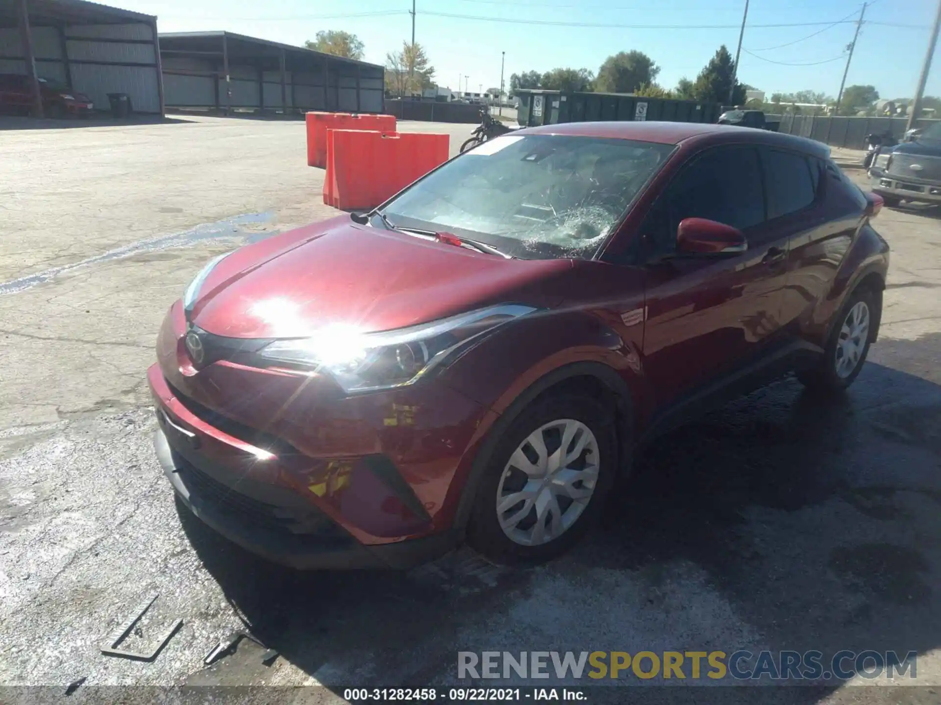 2 Photograph of a damaged car JTNKHMBX8K1048650 TOYOTA C-HR 2019