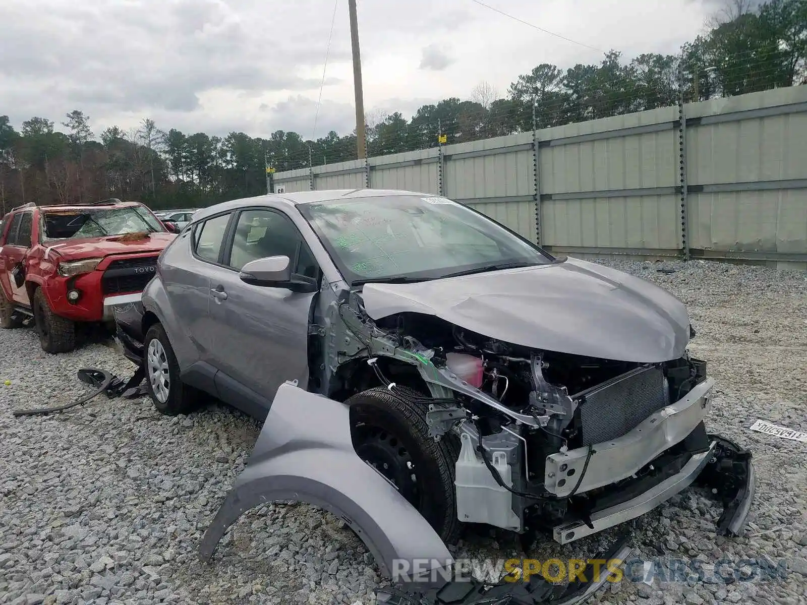 1 Photograph of a damaged car JTNKHMBX8K1049717 TOYOTA C-HR 2019