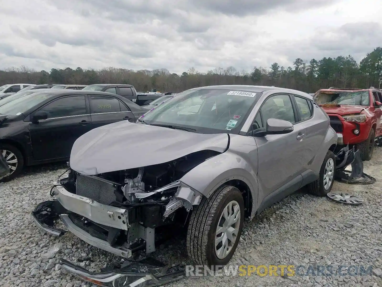 2 Photograph of a damaged car JTNKHMBX8K1049717 TOYOTA C-HR 2019