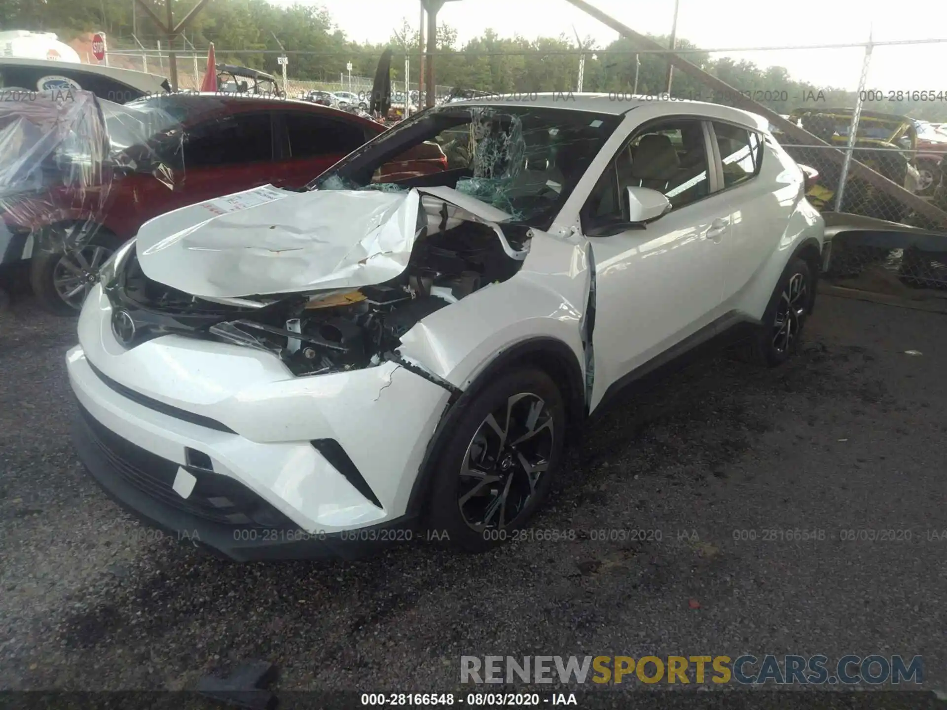 2 Photograph of a damaged car JTNKHMBX8K1049782 TOYOTA C-HR 2019