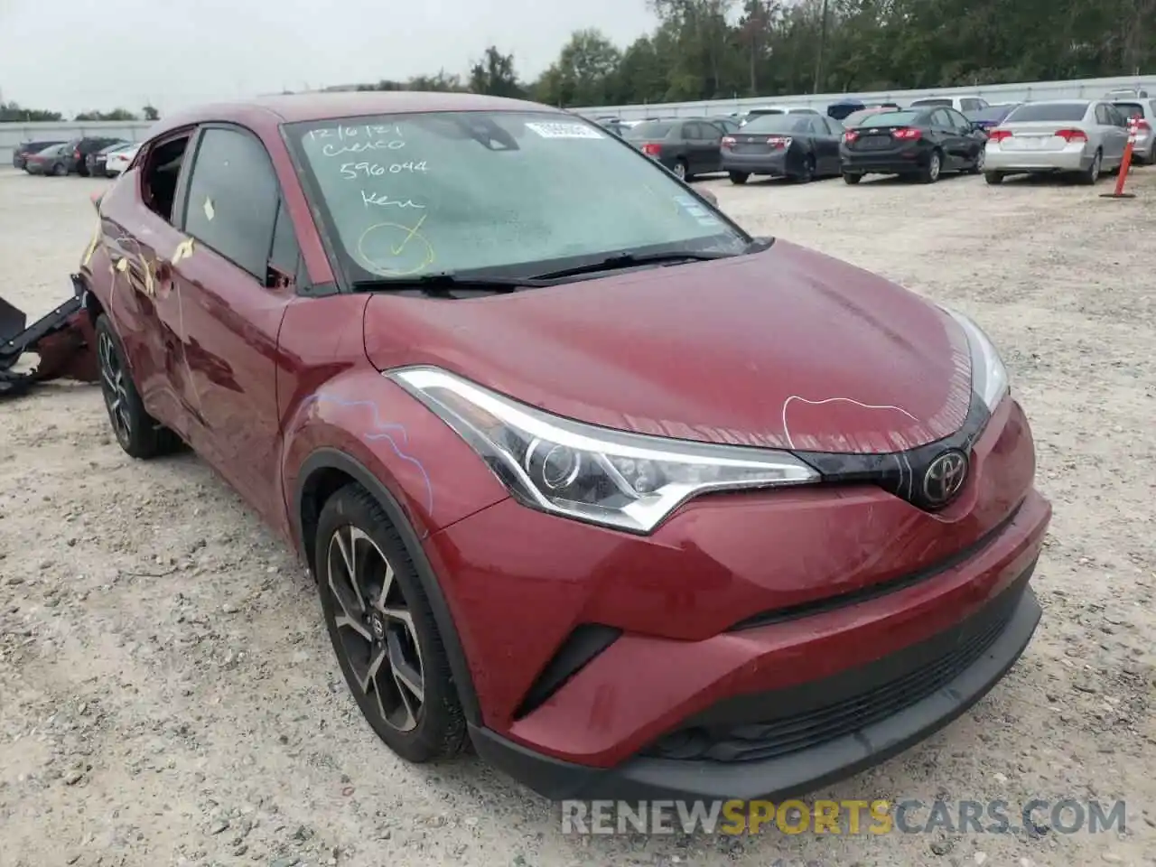 1 Photograph of a damaged car JTNKHMBX8K1050513 TOYOTA C-HR 2019