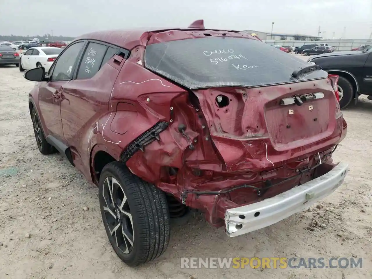 3 Photograph of a damaged car JTNKHMBX8K1050513 TOYOTA C-HR 2019