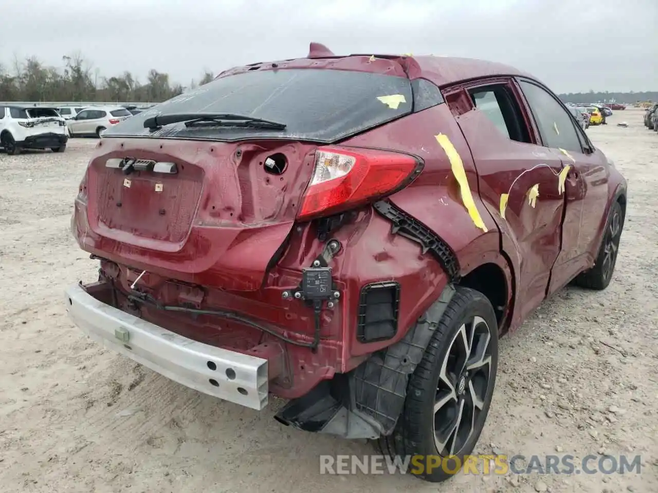 4 Photograph of a damaged car JTNKHMBX8K1050513 TOYOTA C-HR 2019