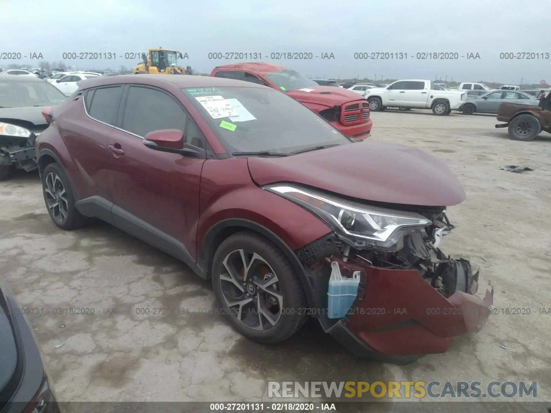 1 Photograph of a damaged car JTNKHMBX8K1053170 TOYOTA C-HR 2019