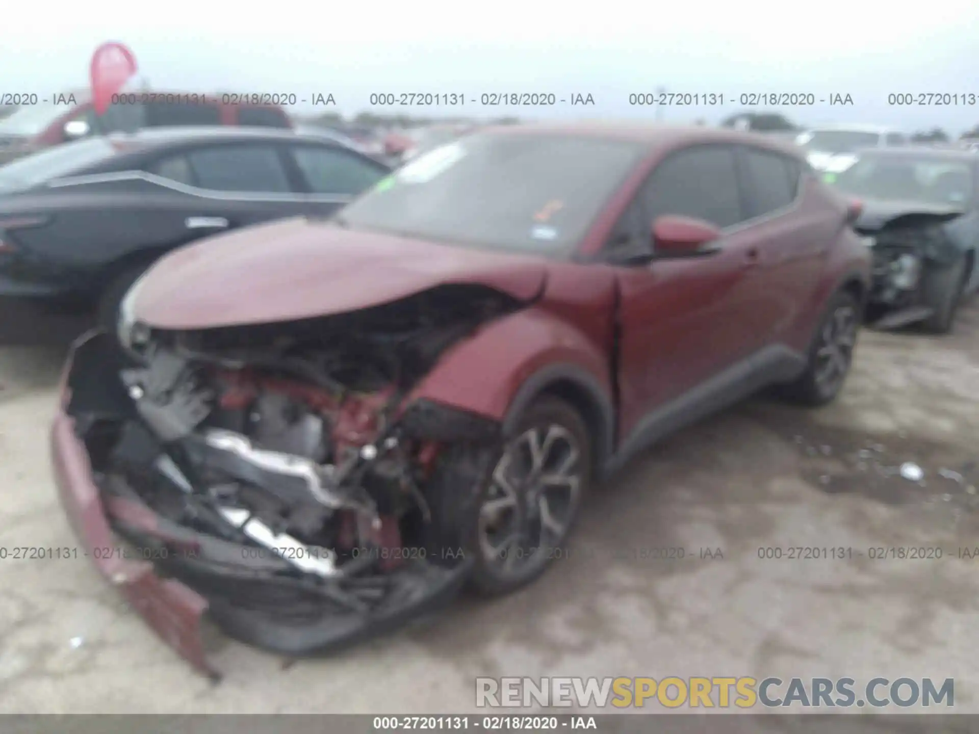 2 Photograph of a damaged car JTNKHMBX8K1053170 TOYOTA C-HR 2019