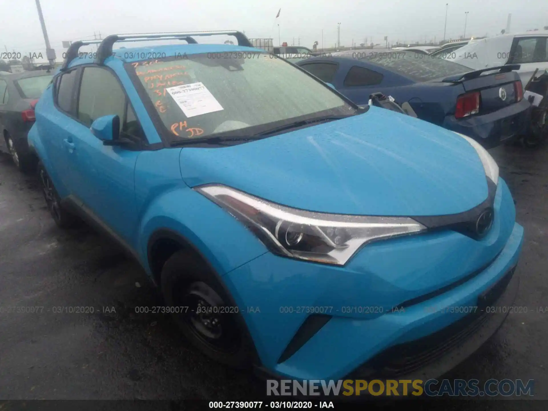 1 Photograph of a damaged car JTNKHMBX8K1053265 TOYOTA C-HR 2019