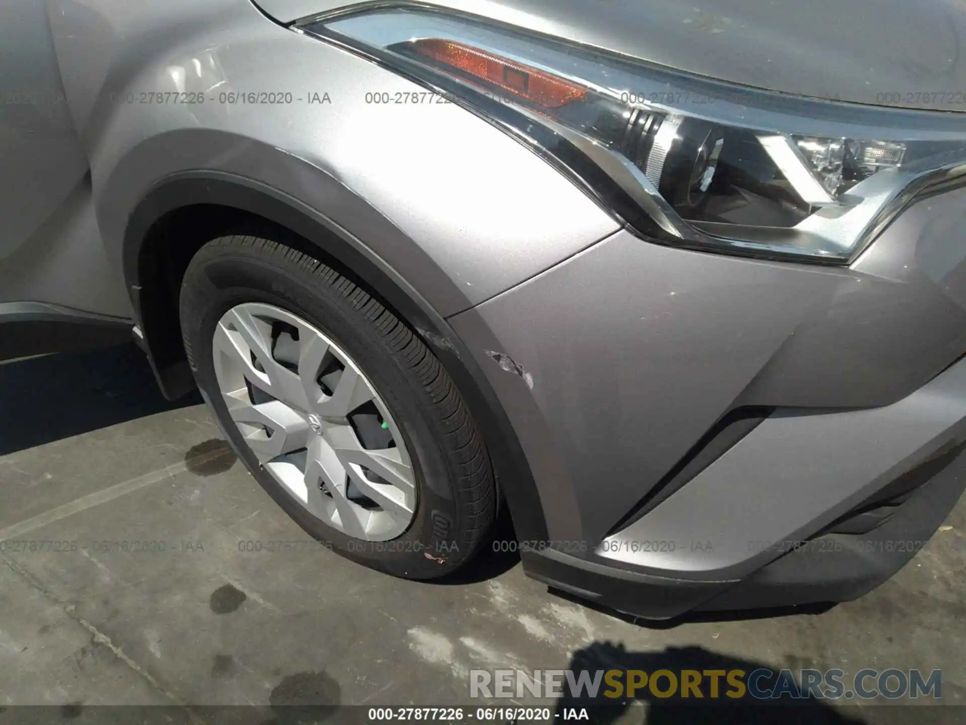 6 Photograph of a damaged car JTNKHMBX8K1055436 TOYOTA C-HR 2019