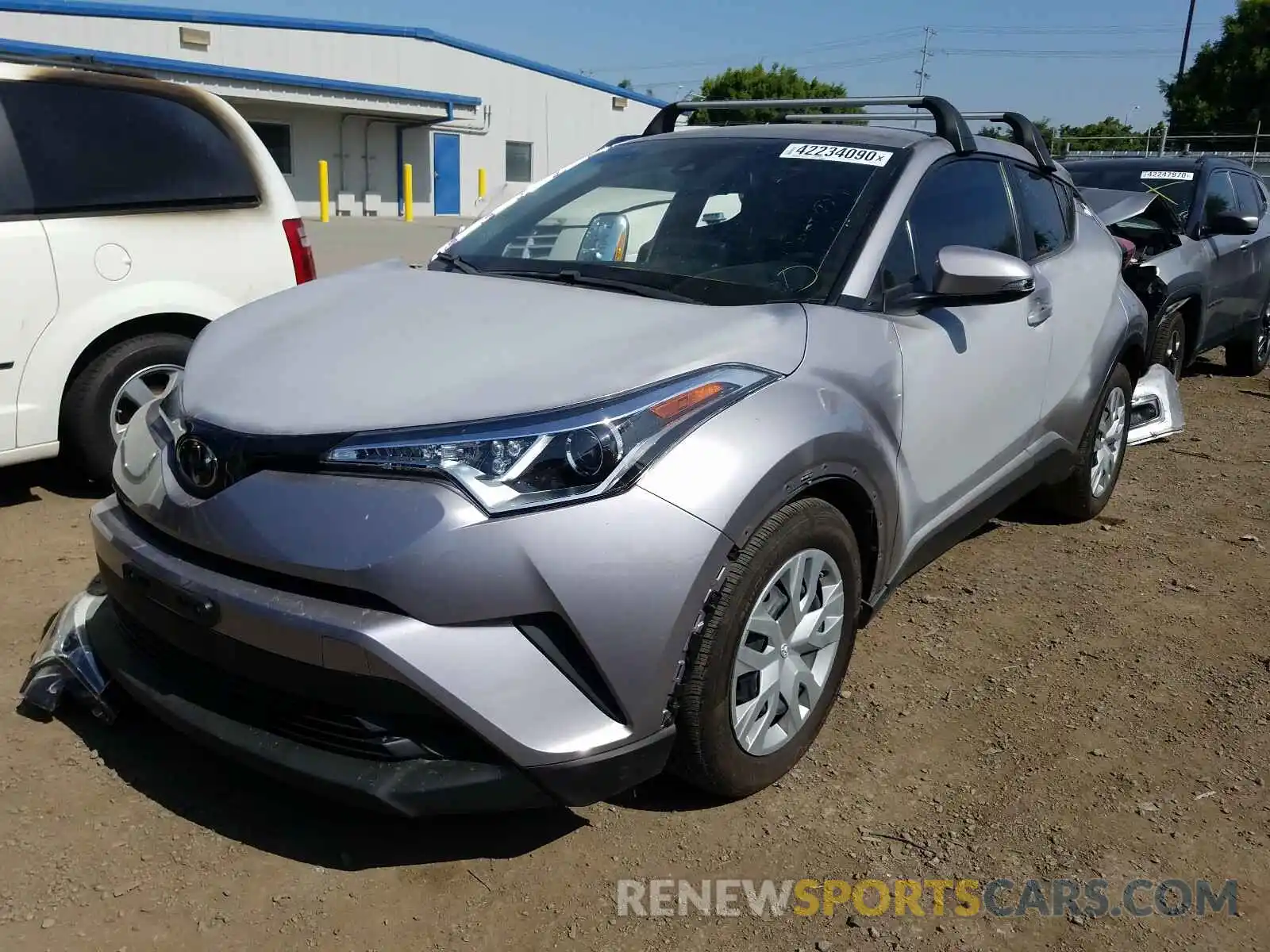 2 Photograph of a damaged car JTNKHMBX8K1055629 TOYOTA C-HR 2019