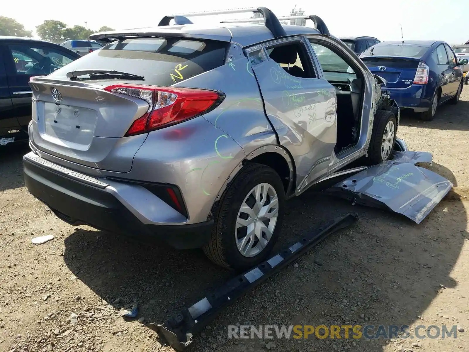 4 Photograph of a damaged car JTNKHMBX8K1055629 TOYOTA C-HR 2019