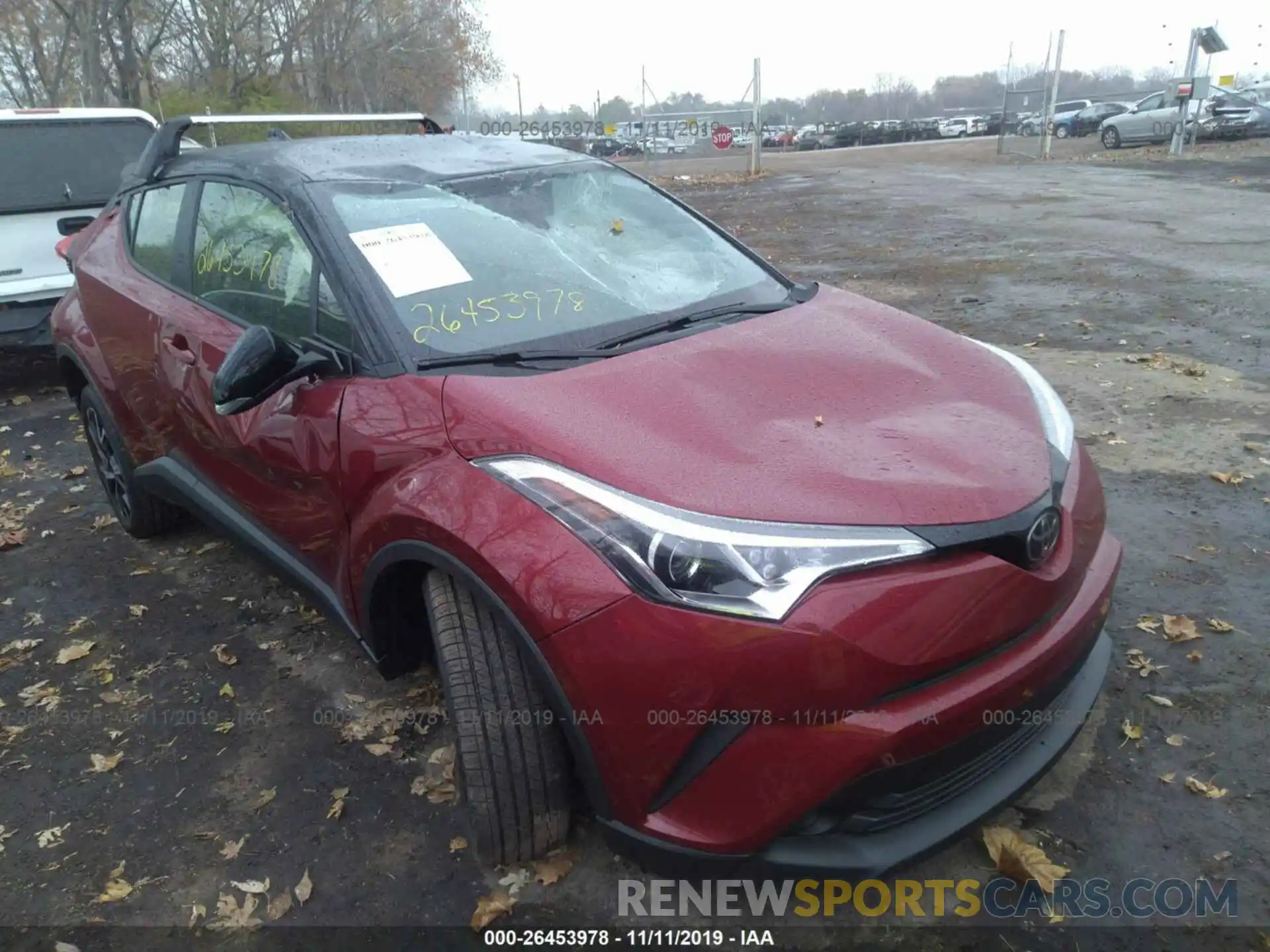 1 Photograph of a damaged car JTNKHMBX8K1055890 TOYOTA C-HR 2019