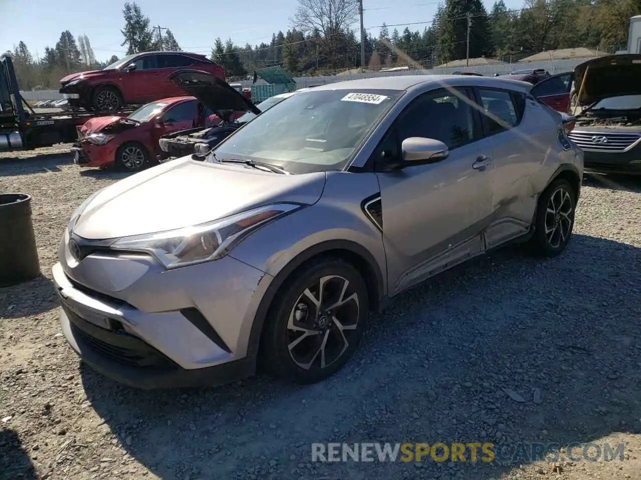 1 Photograph of a damaged car JTNKHMBX8K1056148 TOYOTA C-HR 2019