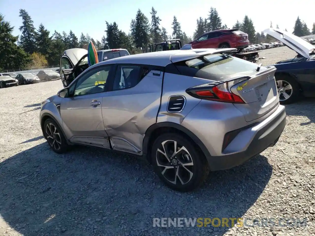 2 Photograph of a damaged car JTNKHMBX8K1056148 TOYOTA C-HR 2019