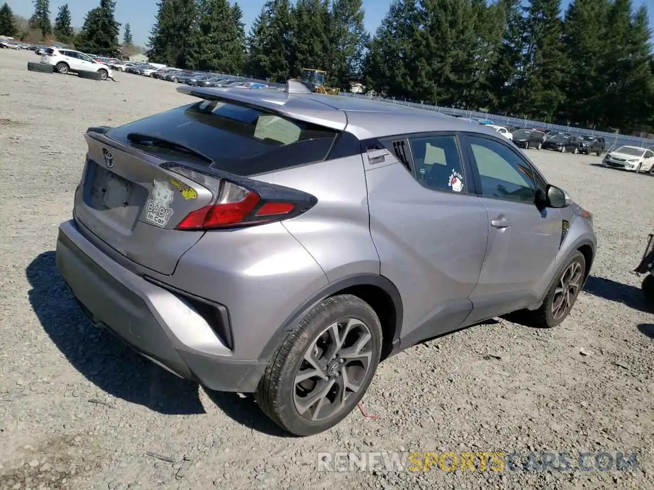 3 Photograph of a damaged car JTNKHMBX8K1056148 TOYOTA C-HR 2019