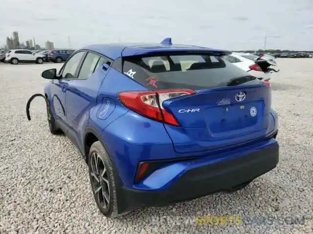 3 Photograph of a damaged car JTNKHMBX8K1058532 TOYOTA C-HR 2019