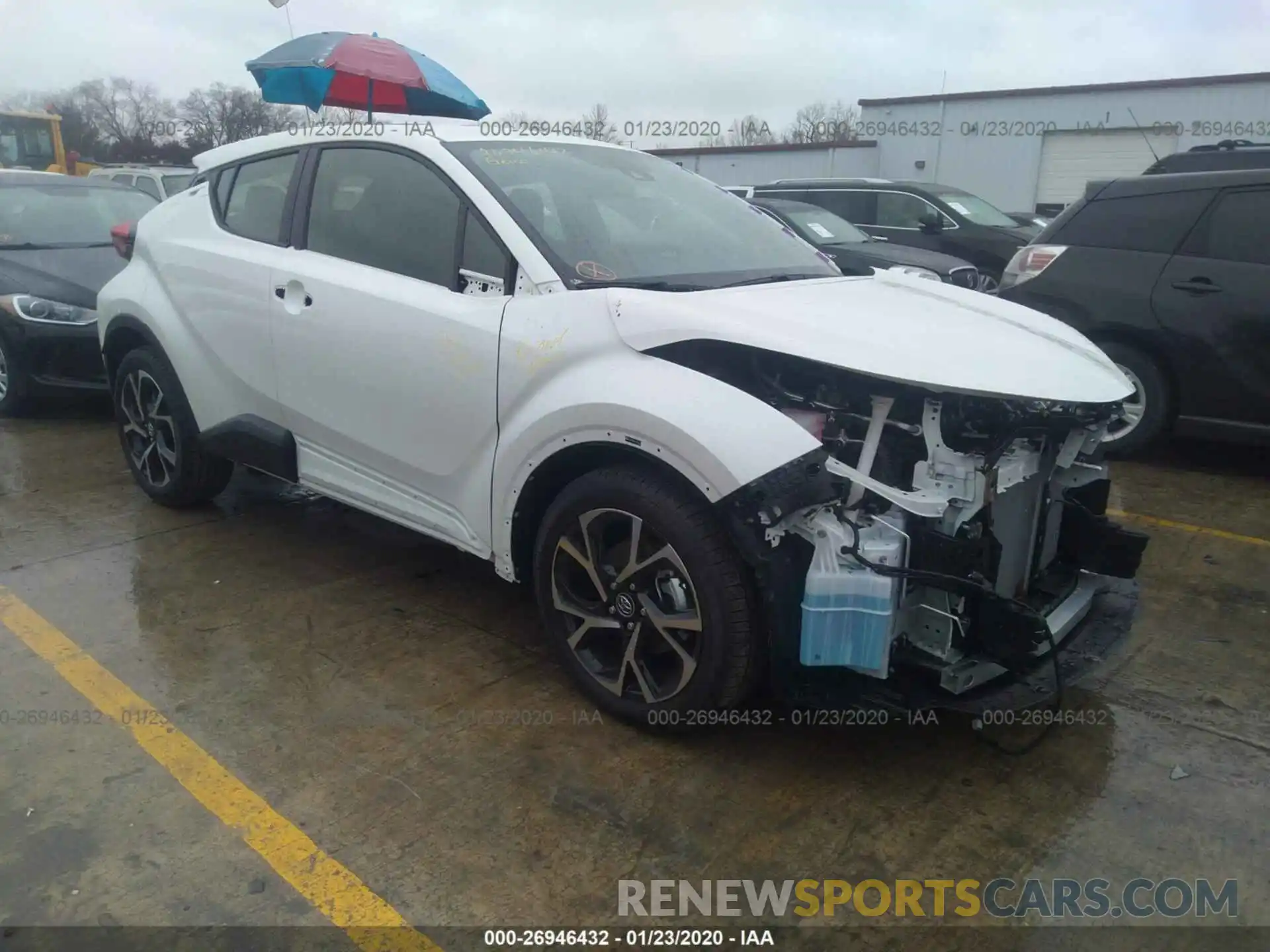 1 Photograph of a damaged car JTNKHMBX8K1059275 TOYOTA C-HR 2019