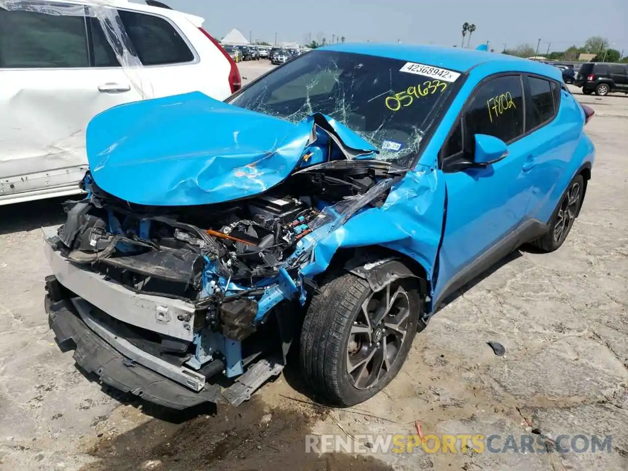 2 Photograph of a damaged car JTNKHMBX8K1059633 TOYOTA C-HR 2019