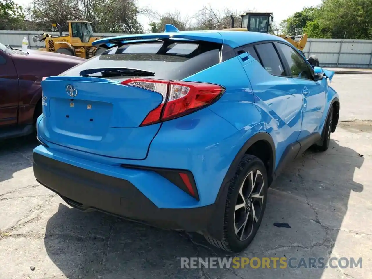 4 Photograph of a damaged car JTNKHMBX8K1059633 TOYOTA C-HR 2019