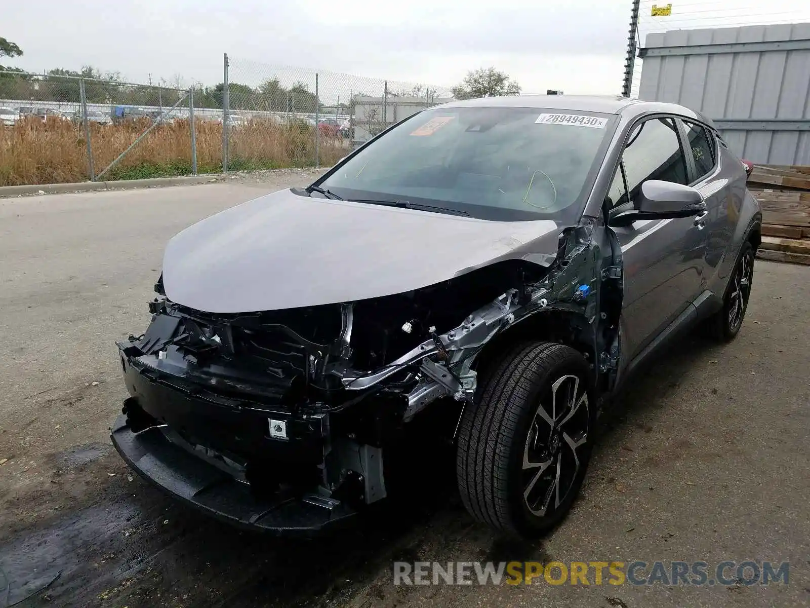 2 Photograph of a damaged car JTNKHMBX8K1061348 TOYOTA C-HR 2019