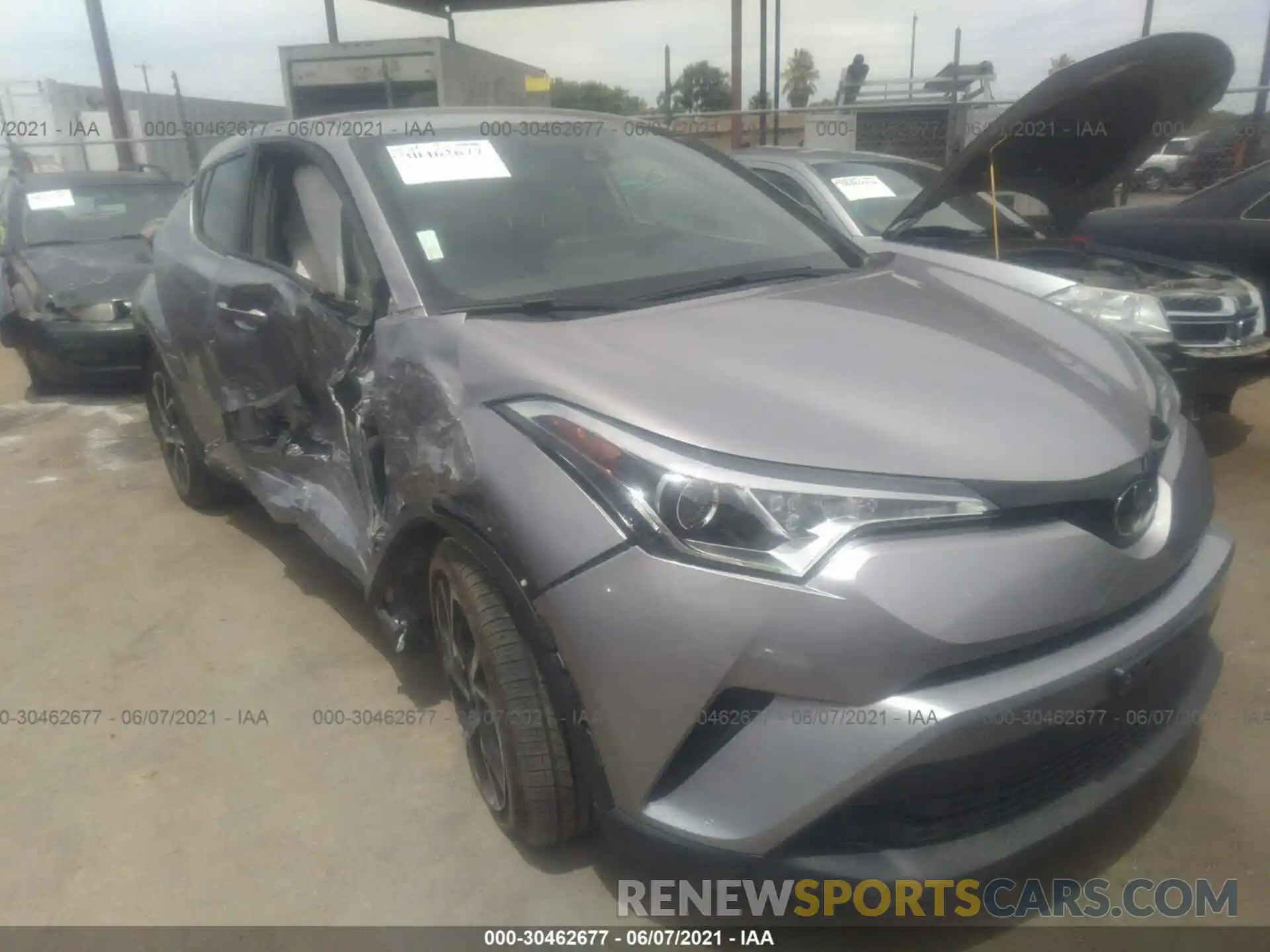 1 Photograph of a damaged car JTNKHMBX8K1062385 TOYOTA C-HR 2019