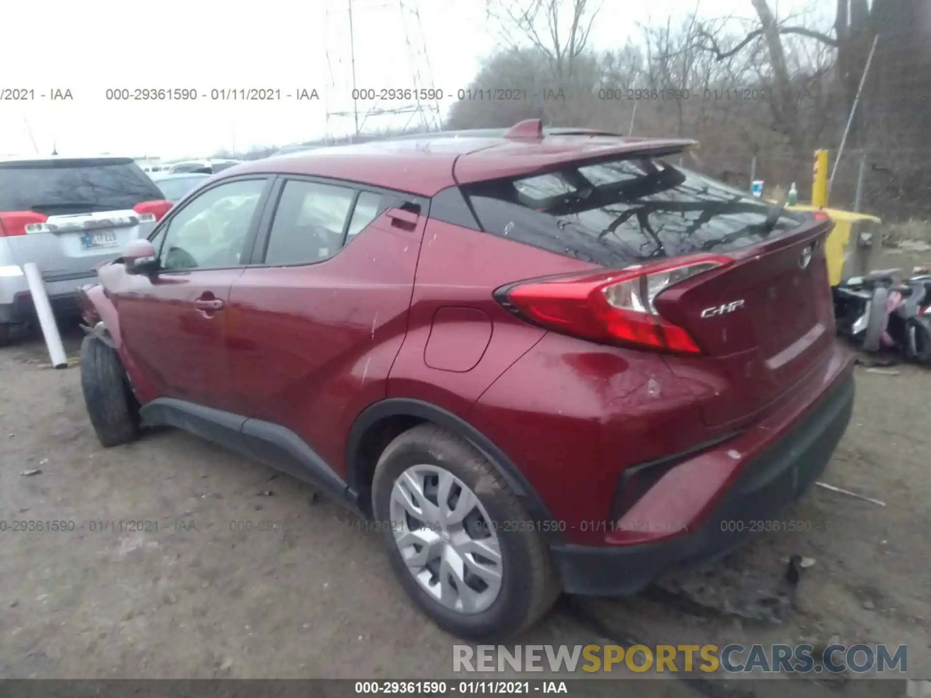 3 Photograph of a damaged car JTNKHMBX9K1012109 TOYOTA C-HR 2019