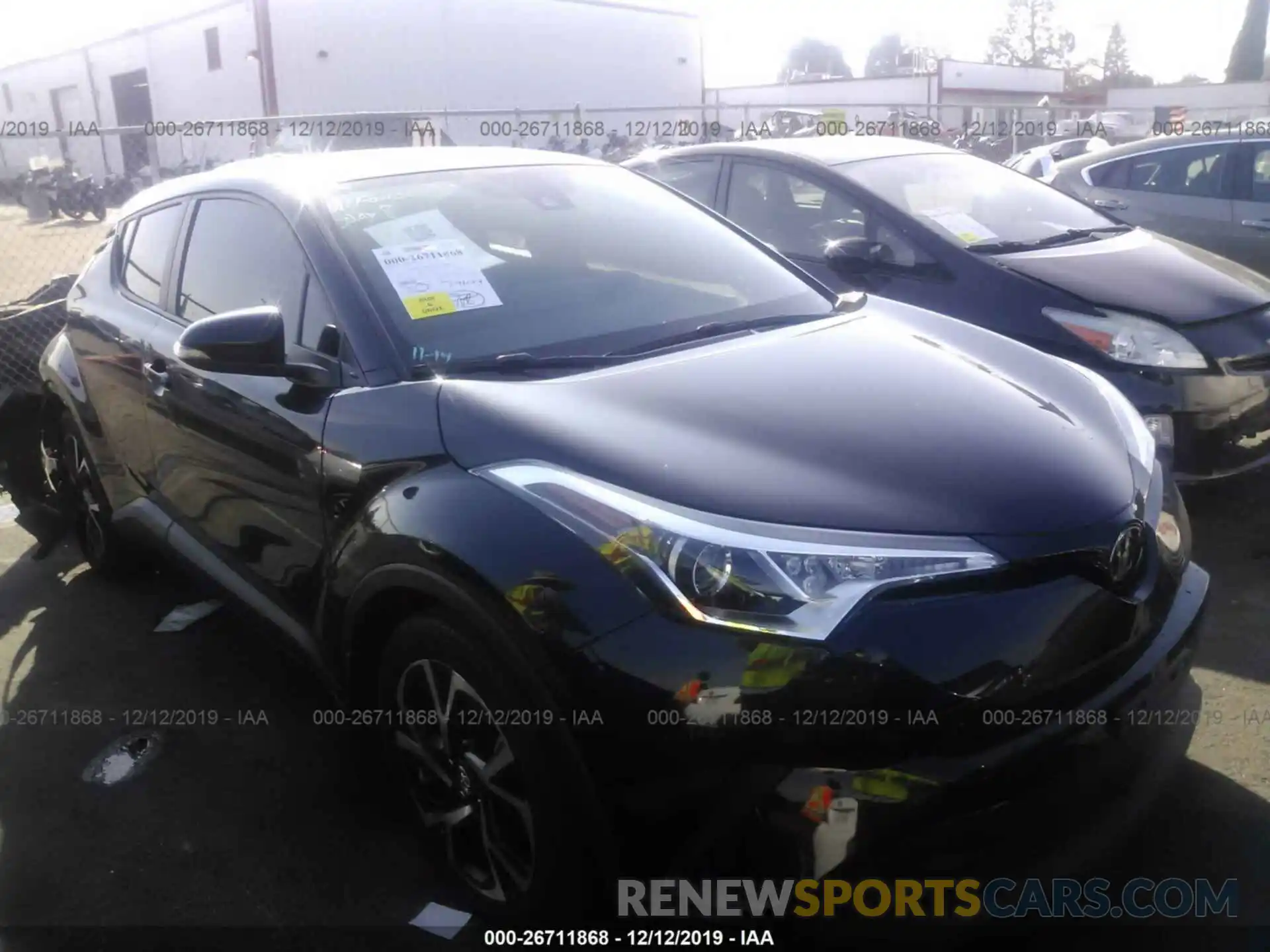 1 Photograph of a damaged car JTNKHMBX9K1013597 TOYOTA C-HR 2019