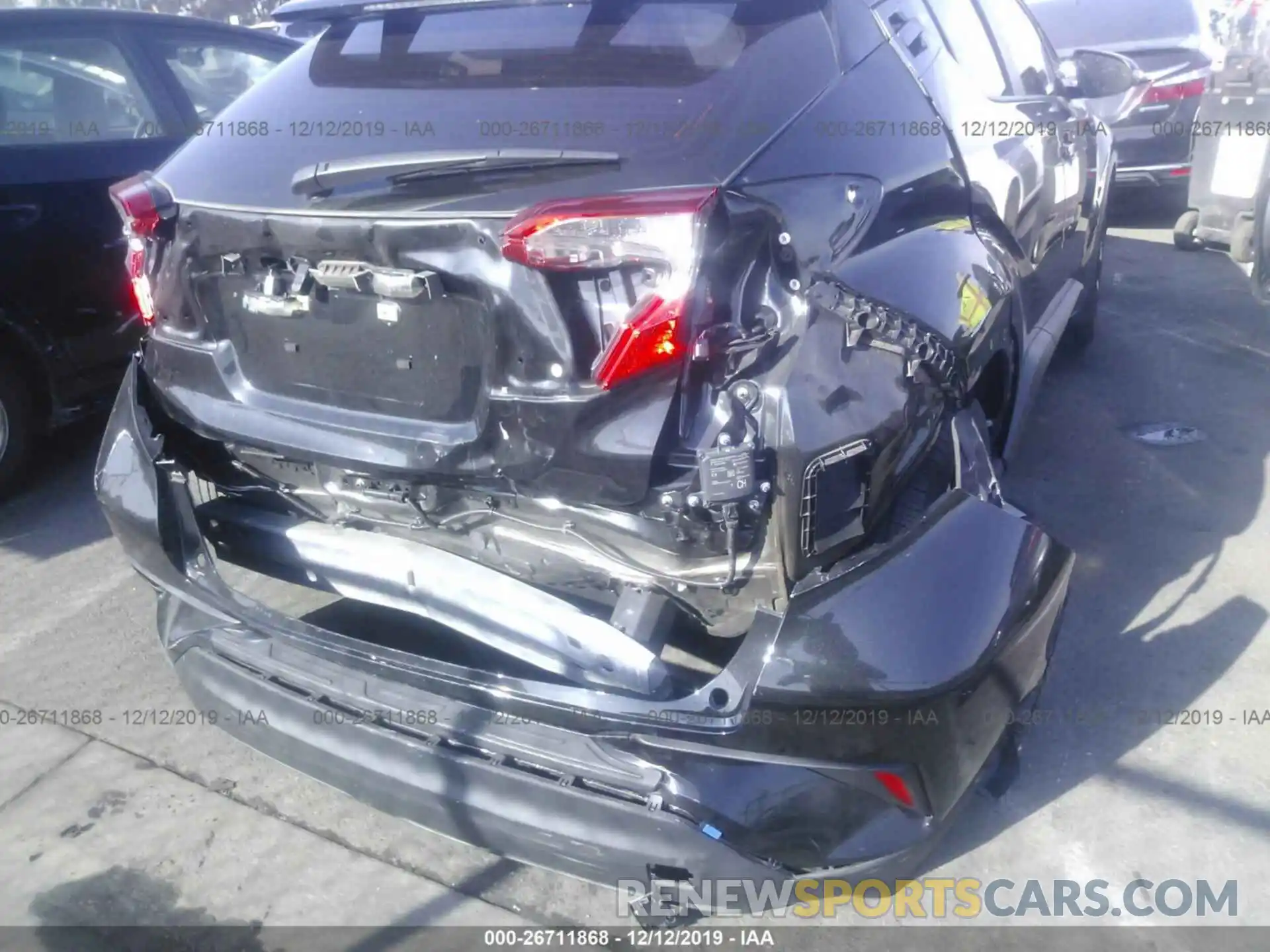 6 Photograph of a damaged car JTNKHMBX9K1013597 TOYOTA C-HR 2019