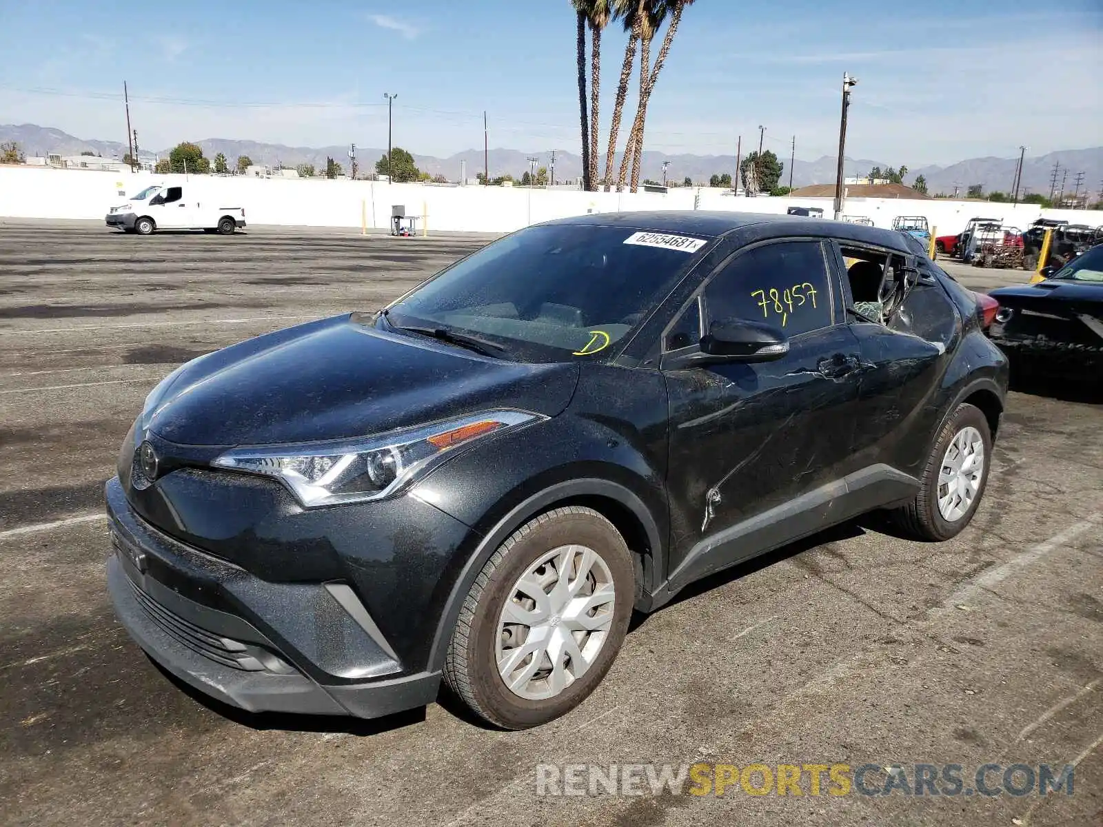 2 Photograph of a damaged car JTNKHMBX9K1014538 TOYOTA C-HR 2019