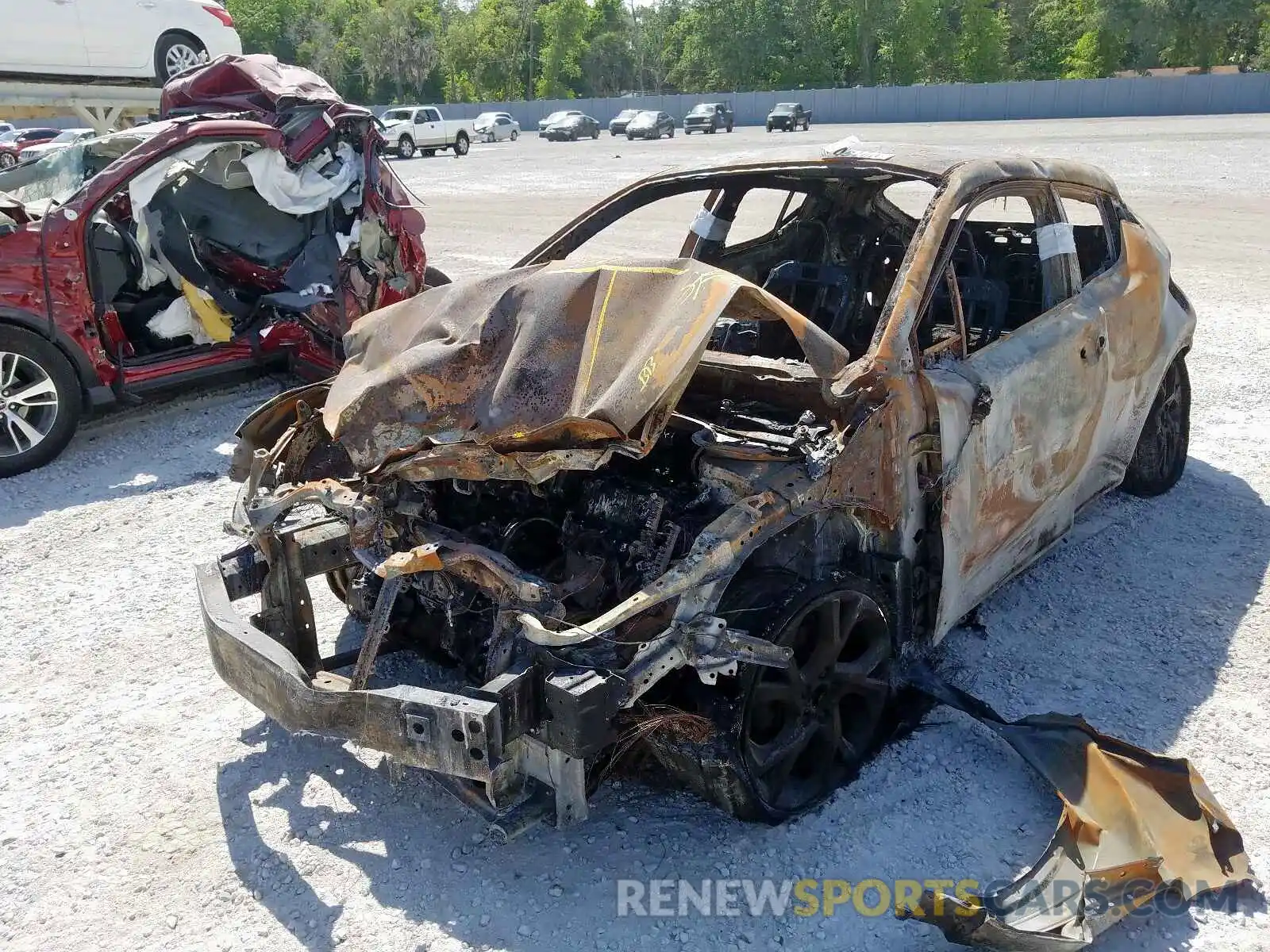 2 Photograph of a damaged car JTNKHMBX9K1017374 TOYOTA C-HR 2019