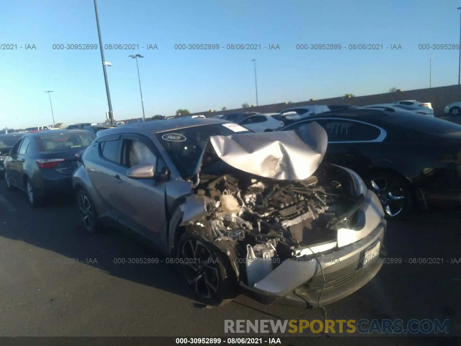 1 Photograph of a damaged car JTNKHMBX9K1018525 TOYOTA C-HR 2019