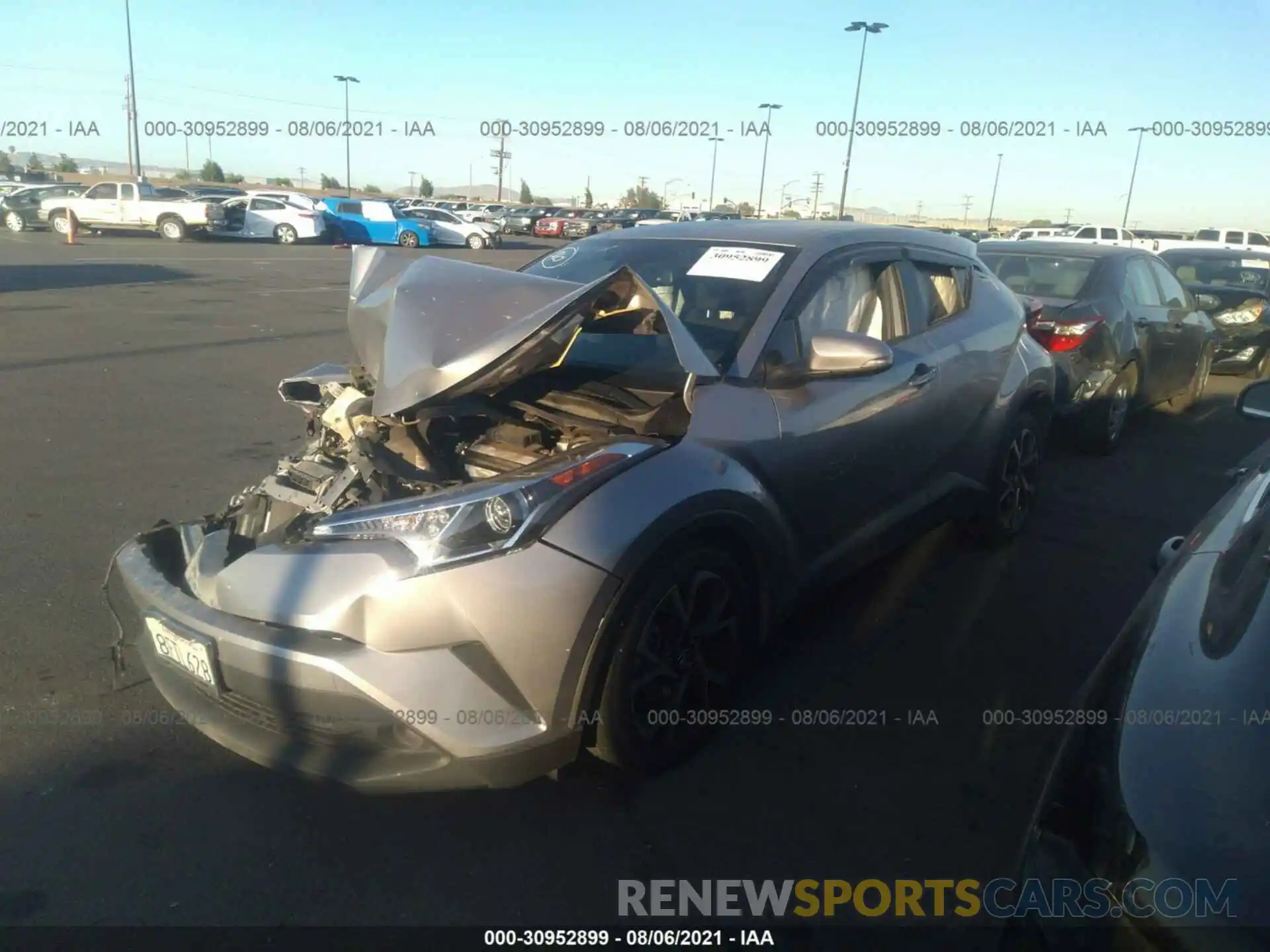 2 Photograph of a damaged car JTNKHMBX9K1018525 TOYOTA C-HR 2019