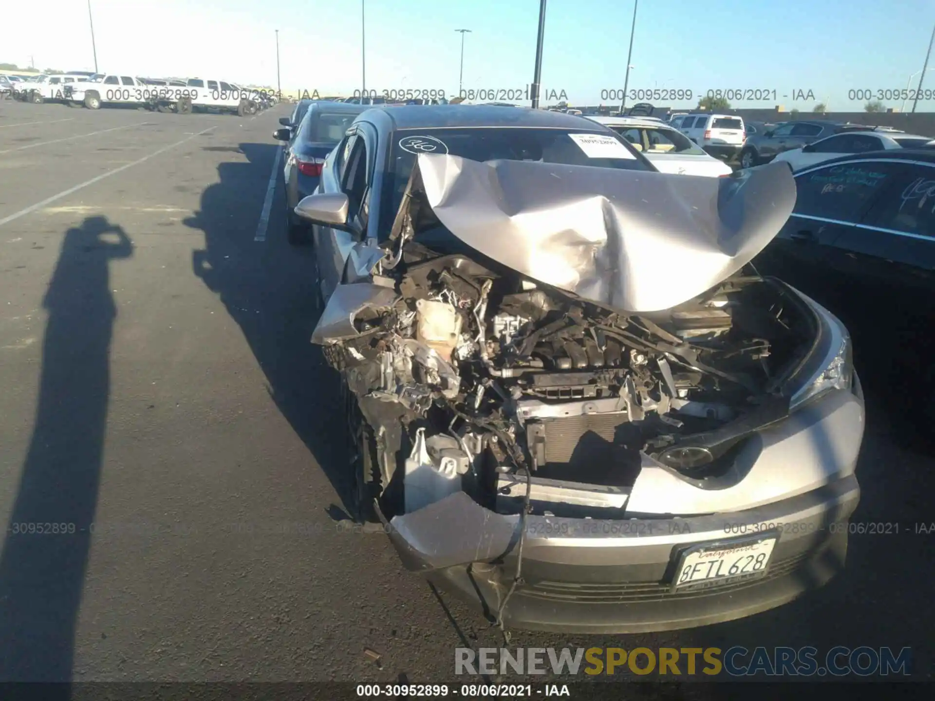 6 Photograph of a damaged car JTNKHMBX9K1018525 TOYOTA C-HR 2019