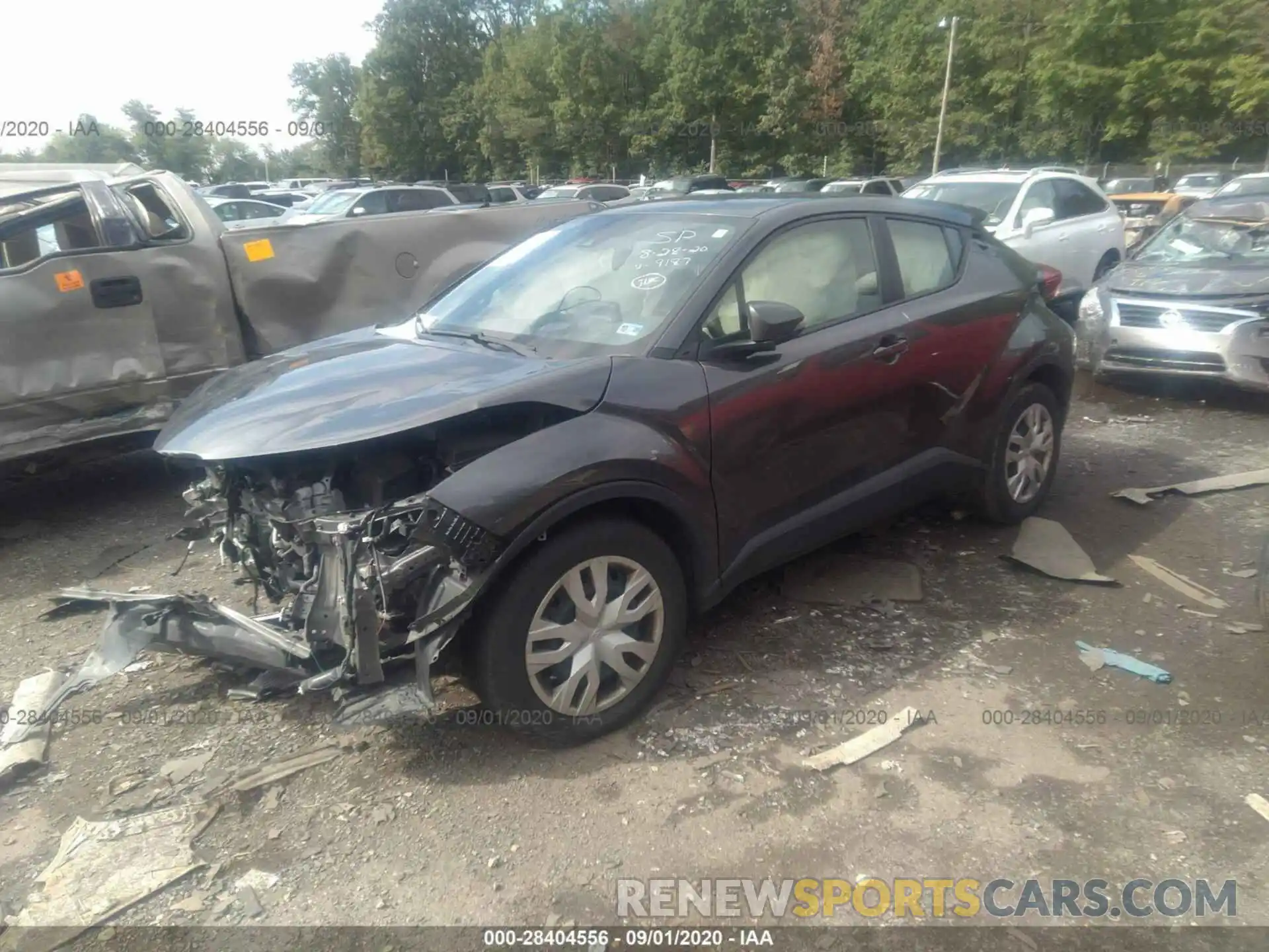 2 Photograph of a damaged car JTNKHMBX9K1019187 TOYOTA C-HR 2019