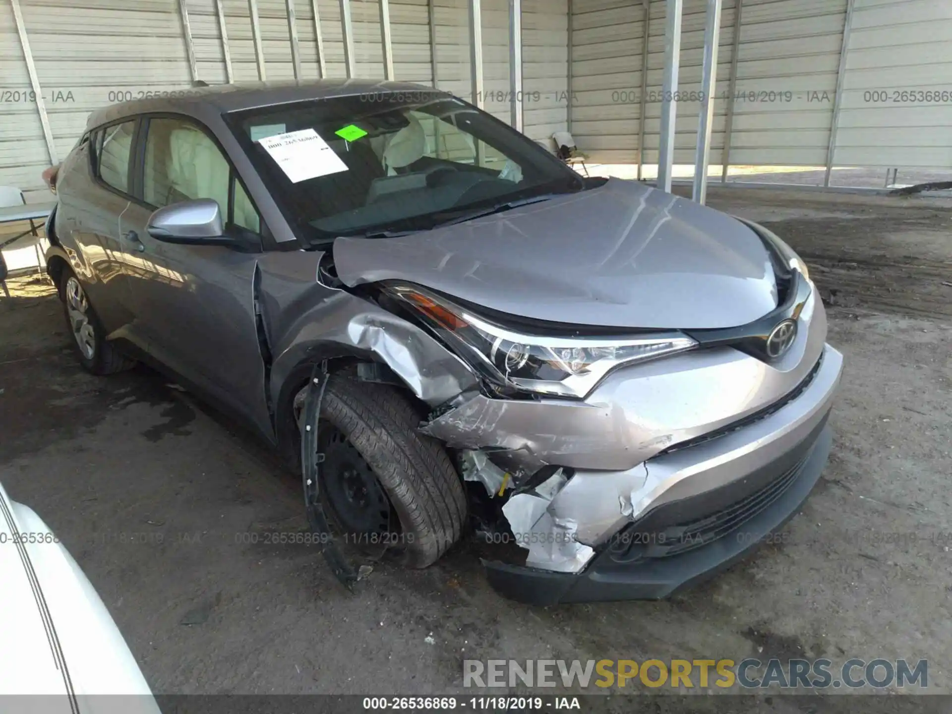 1 Photograph of a damaged car JTNKHMBX9K1019268 TOYOTA C-HR 2019