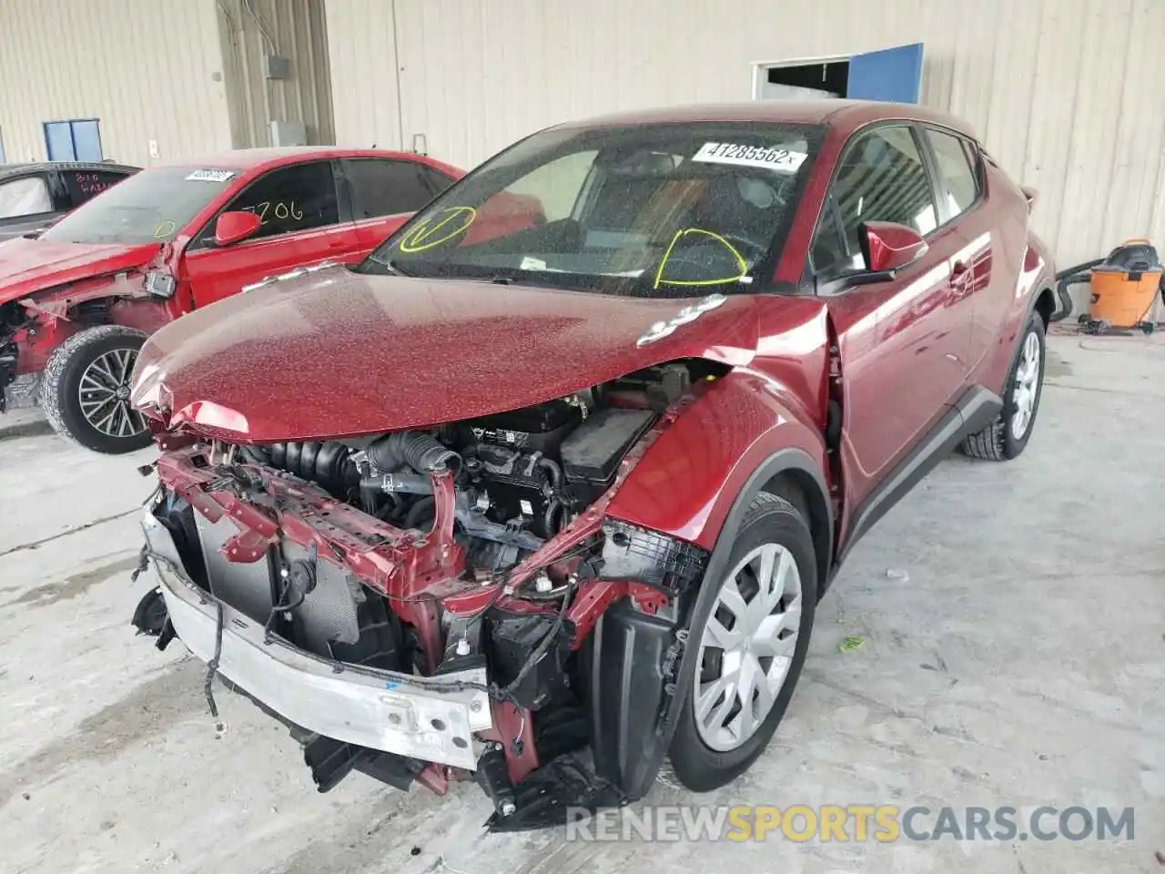 2 Photograph of a damaged car JTNKHMBX9K1019514 TOYOTA C-HR 2019