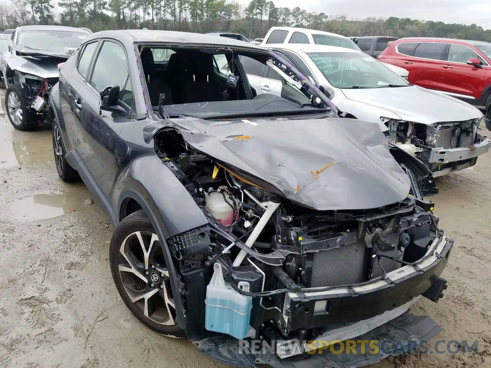 1 Photograph of a damaged car JTNKHMBX9K1019948 TOYOTA C-HR 2019