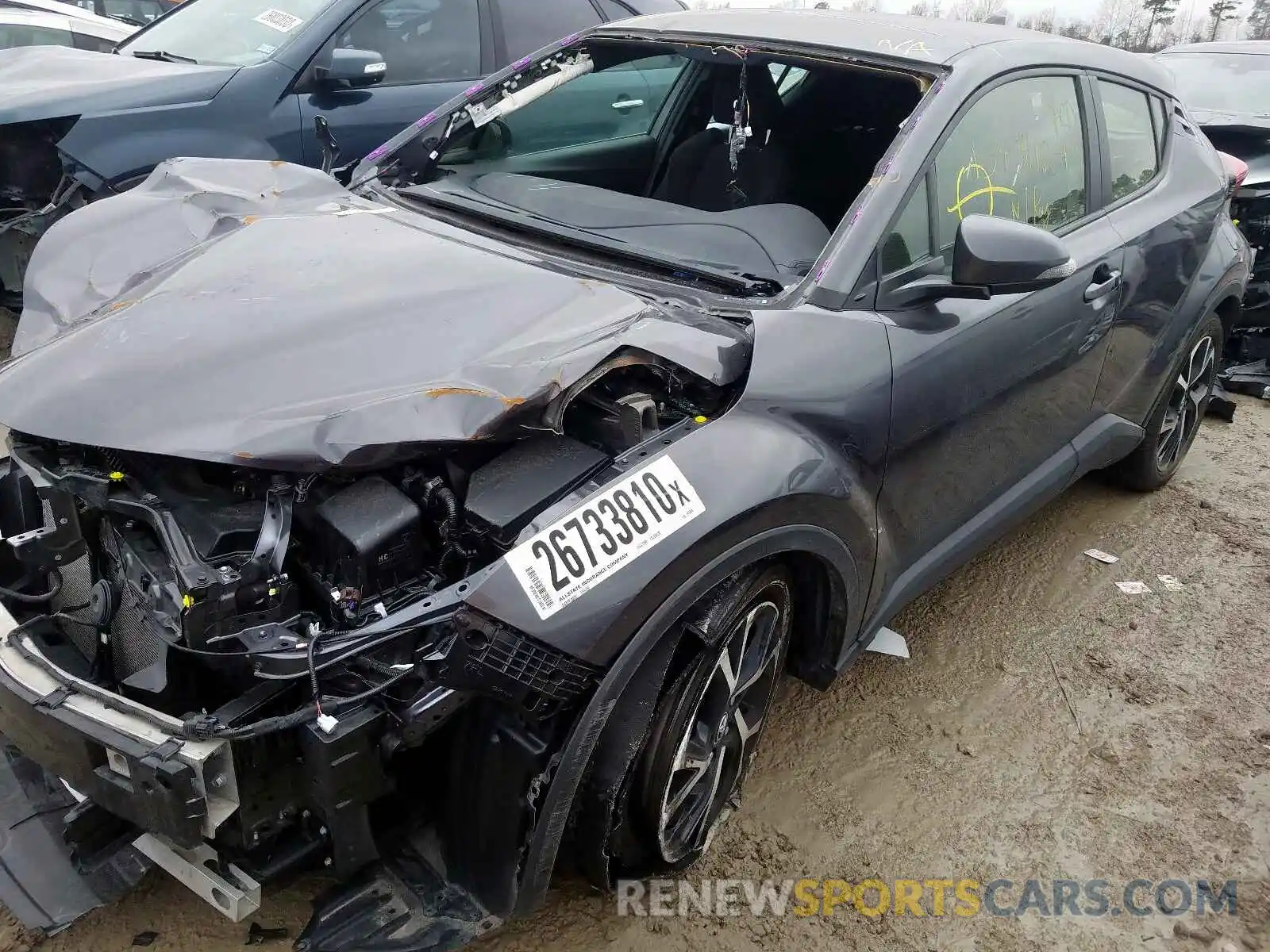 2 Photograph of a damaged car JTNKHMBX9K1019948 TOYOTA C-HR 2019