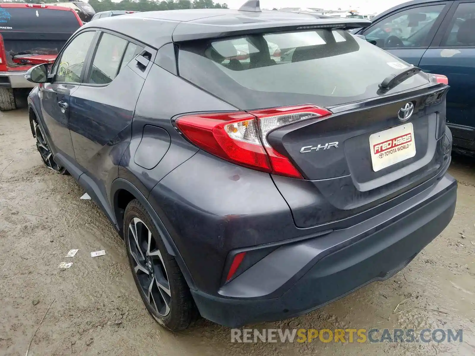 3 Photograph of a damaged car JTNKHMBX9K1019948 TOYOTA C-HR 2019