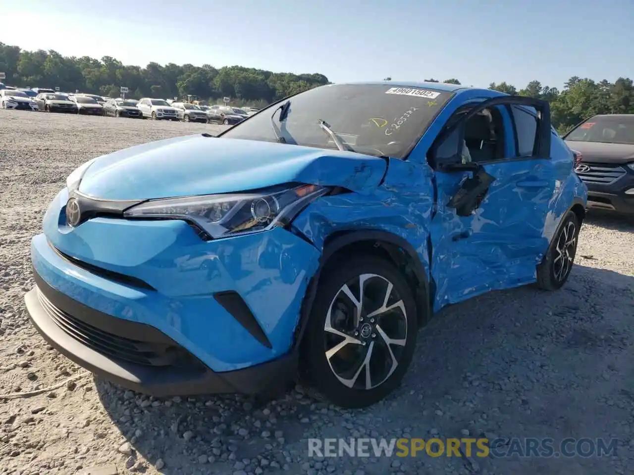 2 Photograph of a damaged car JTNKHMBX9K1020114 TOYOTA C-HR 2019