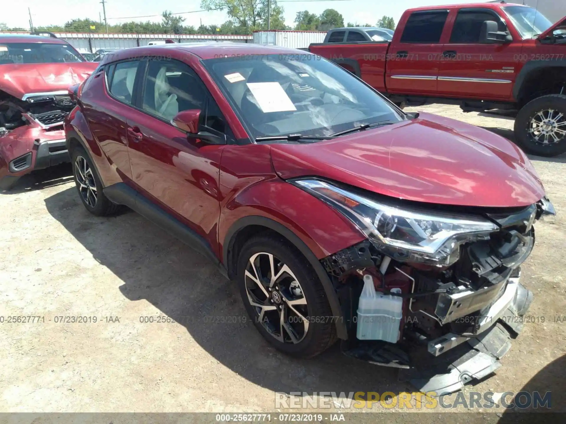 1 Photograph of a damaged car JTNKHMBX9K1020212 TOYOTA C-HR 2019