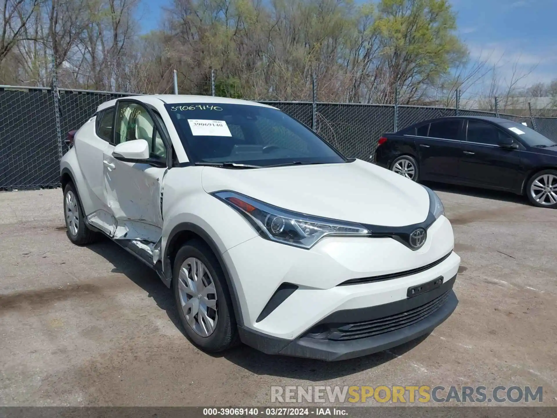 1 Photograph of a damaged car JTNKHMBX9K1020307 TOYOTA C-HR 2019