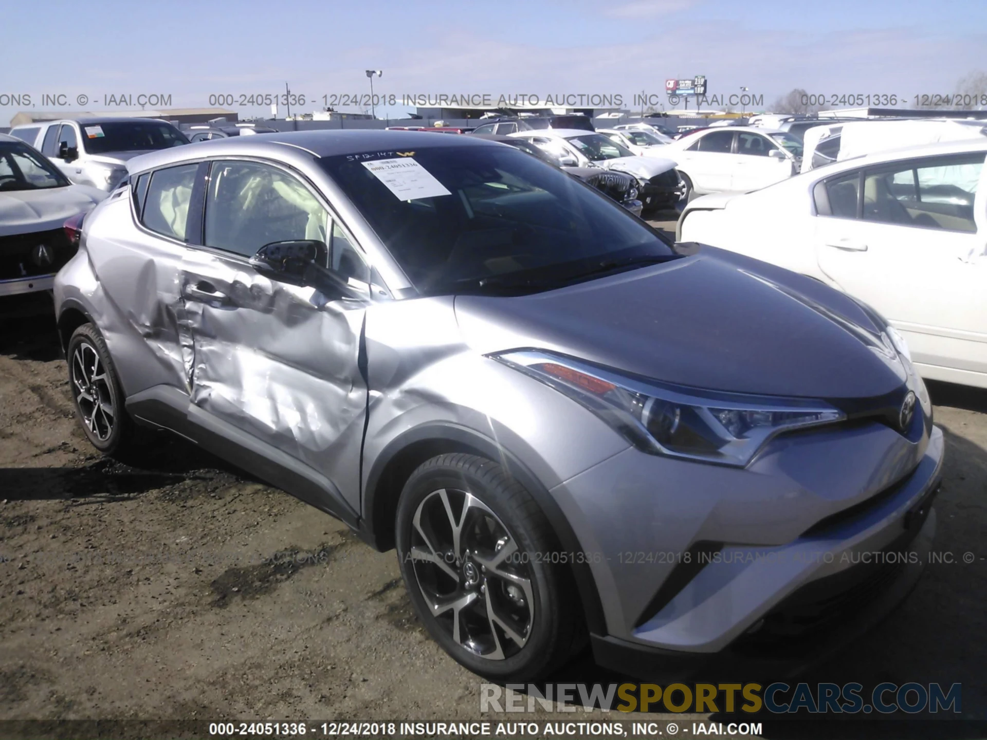 1 Фотография поврежденного автомобиля JTNKHMBX9K1020744 TOYOTA C-HR 2019